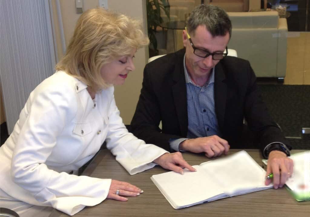 Rosalene Glickman, Ph.D., in an executive coaching session