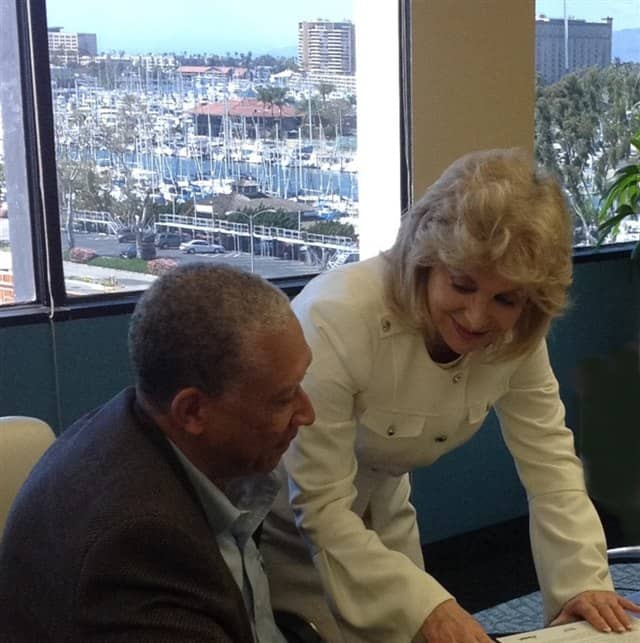 Rosalene Glickman, Ph.D., coaching an executive